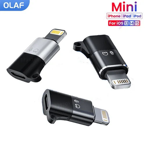 USB C 타입 OTG 어댑터, 아이폰 13 12 11 프로 맥스 XR 아이패드 태블릿 U 디스크 플래시 드라이브 데이터 변환기, 오디오 변환, 8 핀 