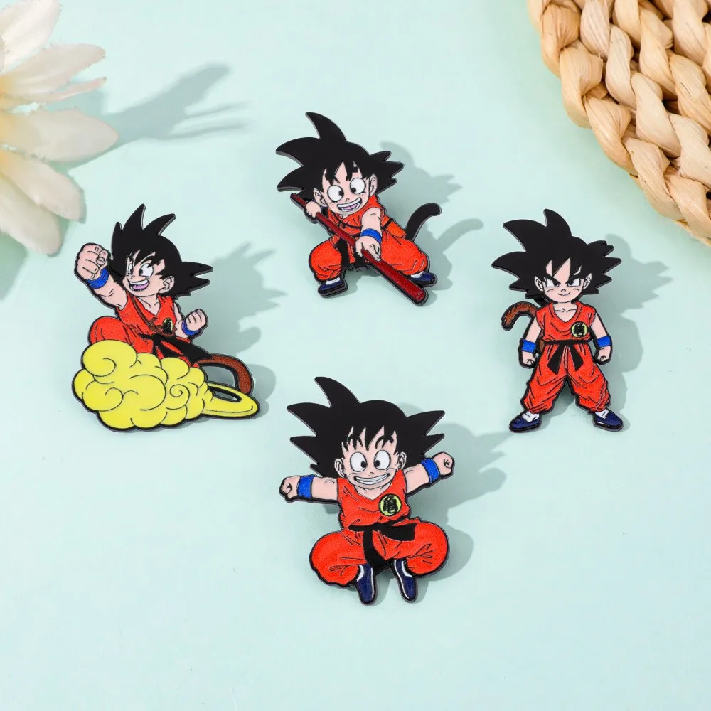 Vintage Anime Enamel Brooch Metal Lapel Pin Jacket Backpack Decor Accessory Collectible Keepsake Gift for Anime Enthusiasts