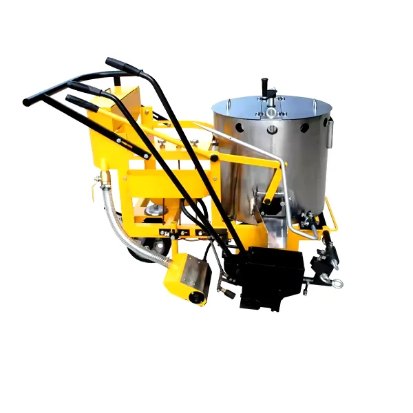 Hand Push Thermoplastic Road Marking Machine LPG Heated Stainless Steel Road Line Marker