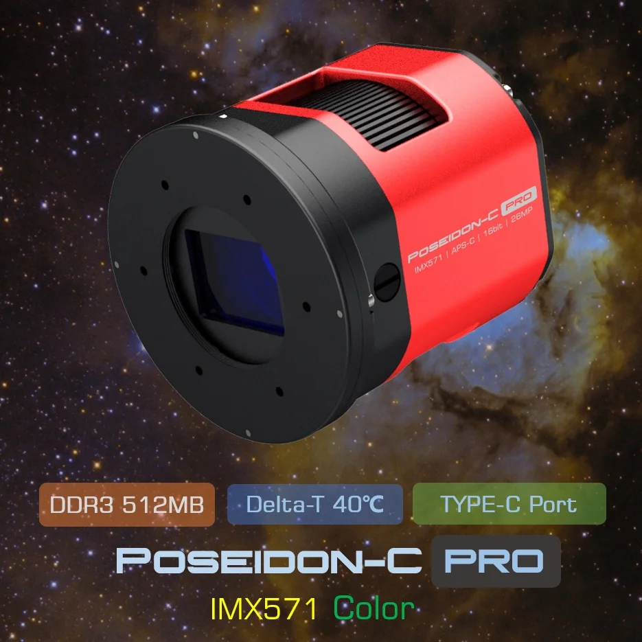 Player One Poseidon-C Pro (IMX571) fotocamera raffreddata astronomia a colori USB3.0