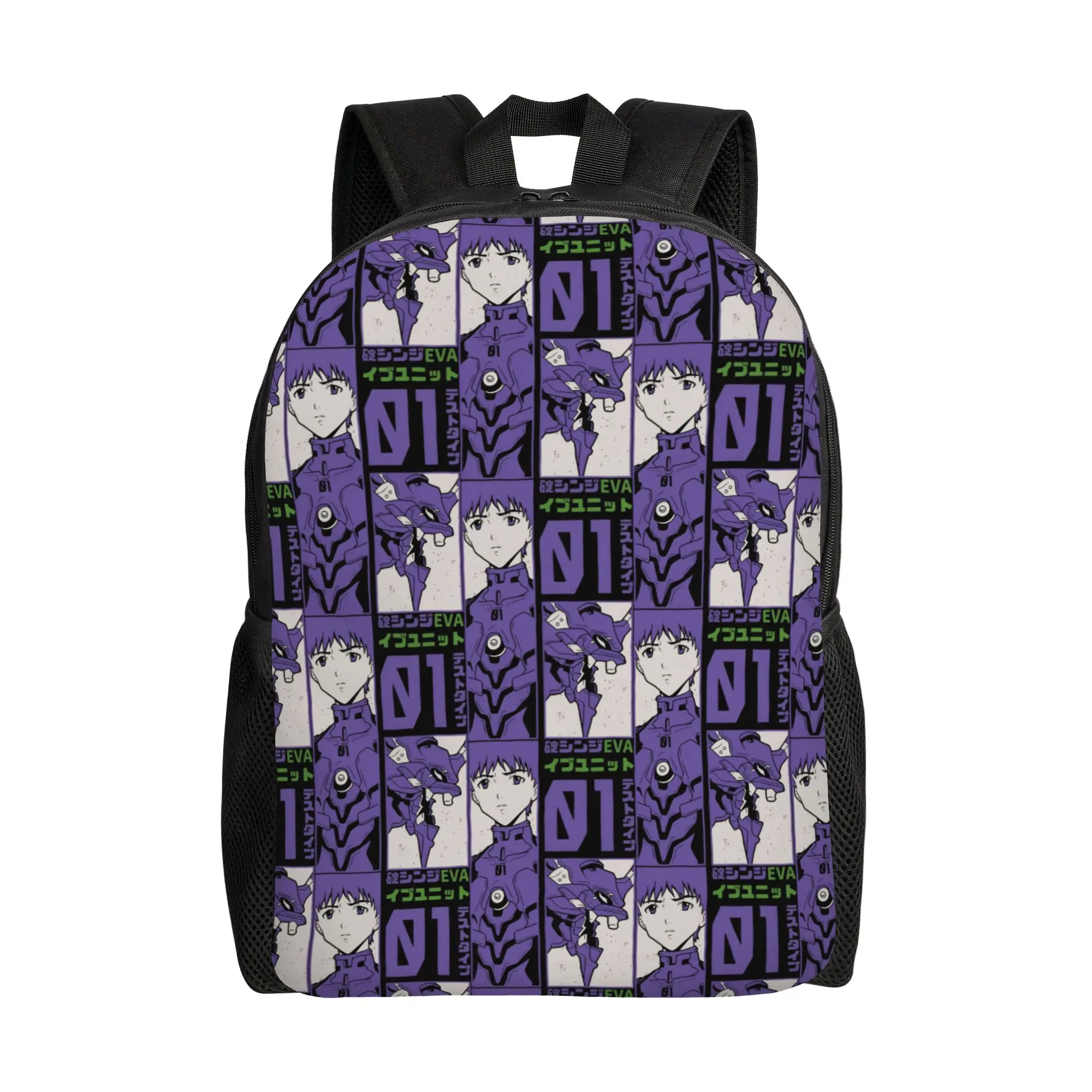 

EVA Evangelions Backpacks for Women Men College School Students Bookbag Fits 15 Inch Laptop Ikari Shinji Bags