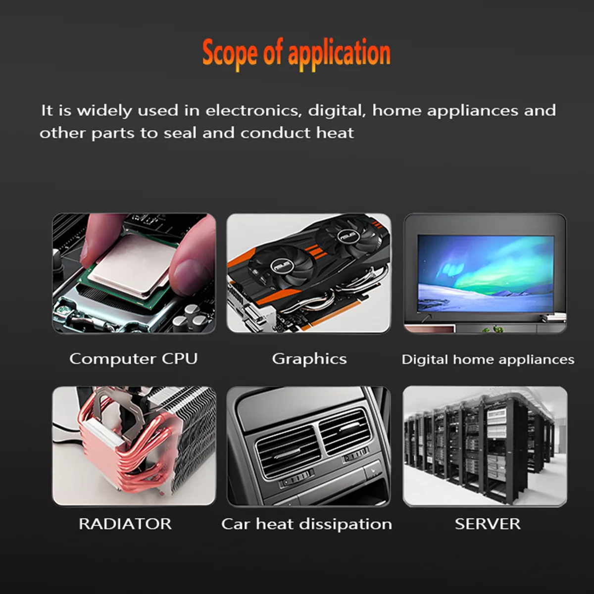 TUMMASTER Pasta Termica CPU Grasso Termico 18.8W/mk Alta Termica per Gaming PC Case Raffreddamento Processore PS5