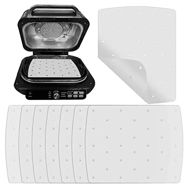 A01V-200 قطعة بطانة زبدة للمقلاة الهوائية، بطانة مقلاة هوائية مربعة مثقوبة لشواية نينجا فودي 5 في 1 AG301 مقلاة هوائية مزدوجة