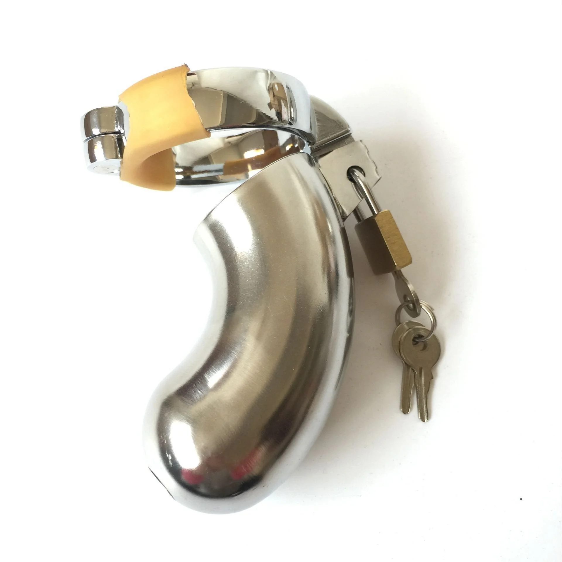 Male chastity lock stainless steel chastity device / metal CB3000 fully enclosed chastity lock stainless steel
