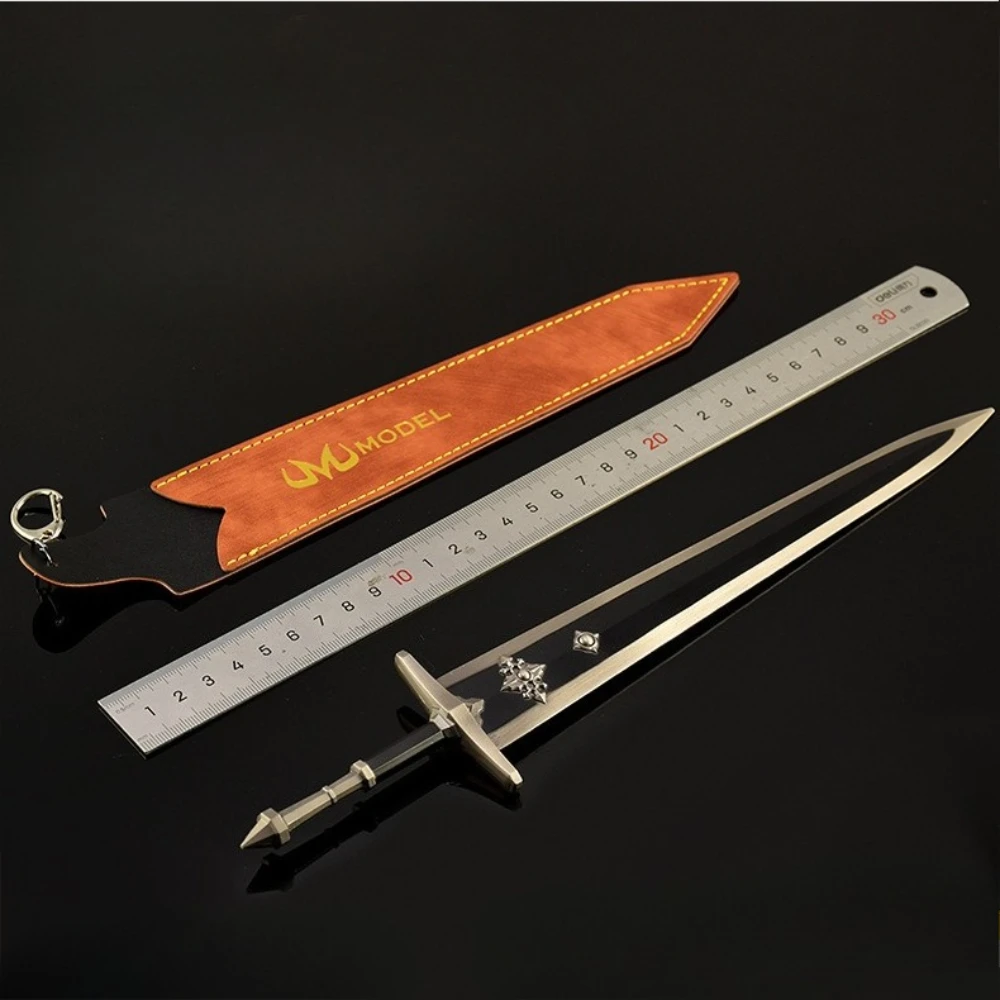 30cm/11.81in Eldenn Weapon Model Lone Prison Sword Metal Leather Game Peripheral Cover Edition Ornament Collection Desktop Gifts