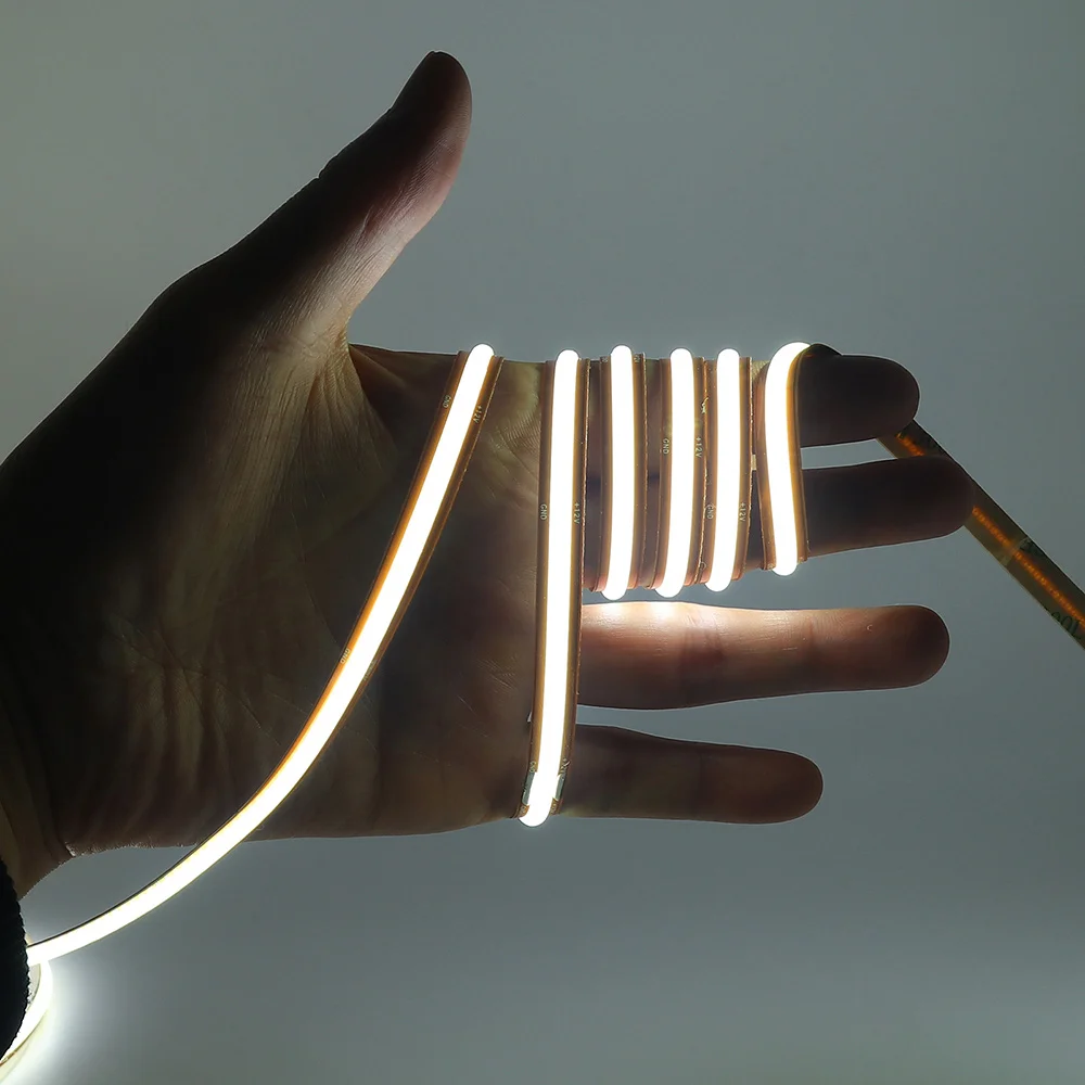 12V 24V 5m 10m 20m COB LED Strip Light Free Cut 720 528 LEDs Flexible Tape Bright Linear Lighting 3000K 4000K 6000K 1m 2m 0.5m