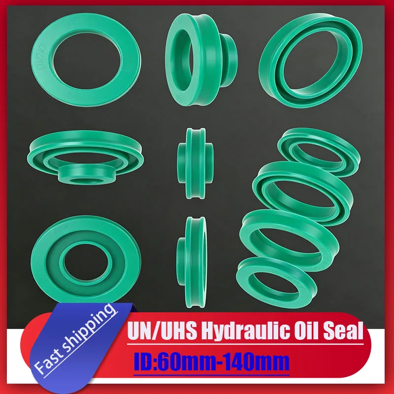 2pcs-Germany Imported Dark Green High-Temp Resistant Oil Seal, UN/UHS Type Hydraulic Seal