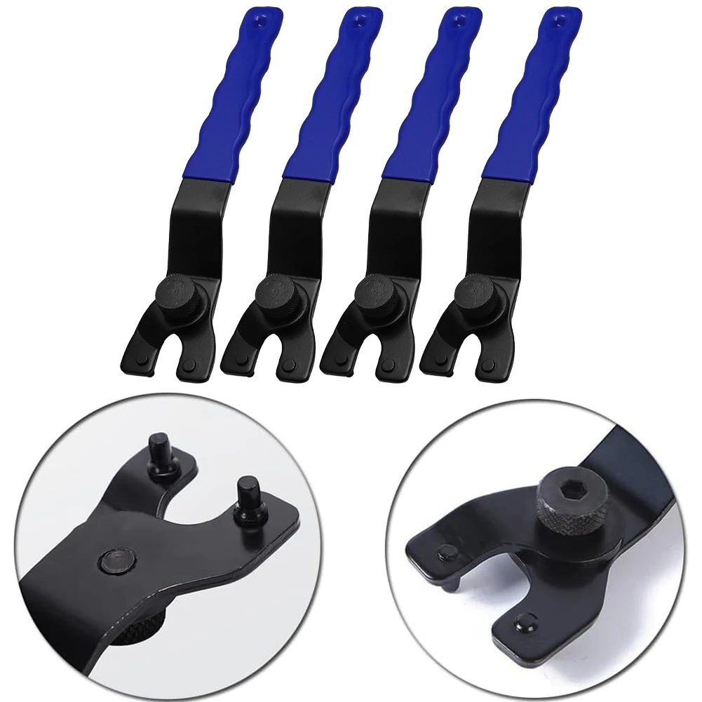

4pcs 200mm Adjustable Angle Grinder Key Pin Spanner Home Wrench Repair Tool For Marble Machines Accessories