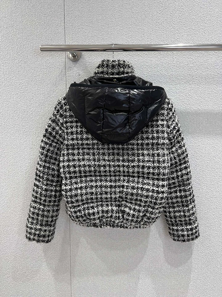 SVORYXIU 2025 شتاء جديد نمط غير رسمي نمط المرأة موضة الاختيار نمط مقنعين رشاقته 100% القطن أسفل سترة