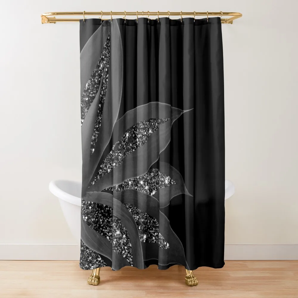 

Agave Finesse Glam #7 (Photo of Glitter Only - Not Reflective) Shower Curtain Bathroom Deco Bathroom Fabric Curtain