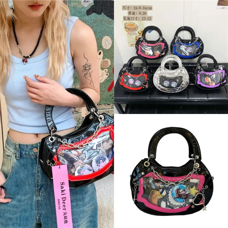 

Love Y2K Itabag Lady Handbag Back To School Japan Subculture Spicy Girl Sweet Cool Underarm Itabag Anime High Capacity Backpacks