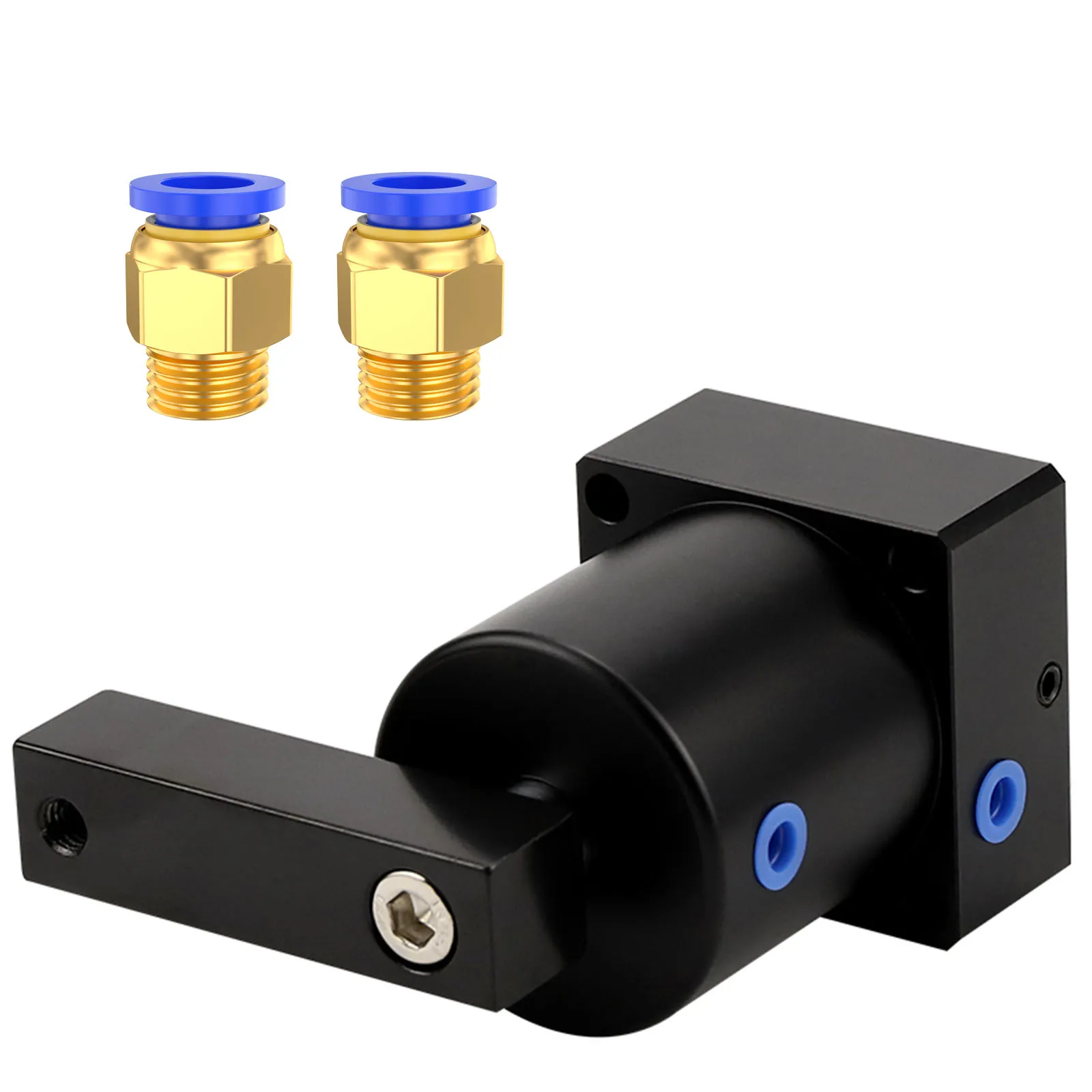 

Пневматический небольшой угол поворота на 90 градусов, зажимной цилиндр вниз, пневматический поворотный цилиндр SRC32