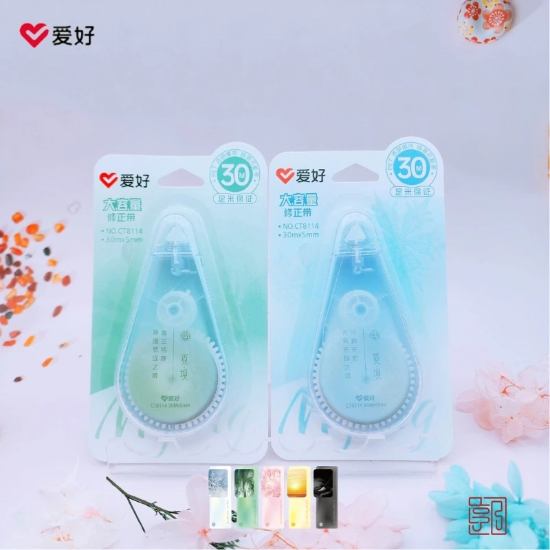 Correction Tape,White Out Correction Tape Dispenser for Instant Corrections Study Supplies and Office Products 30mx5mm