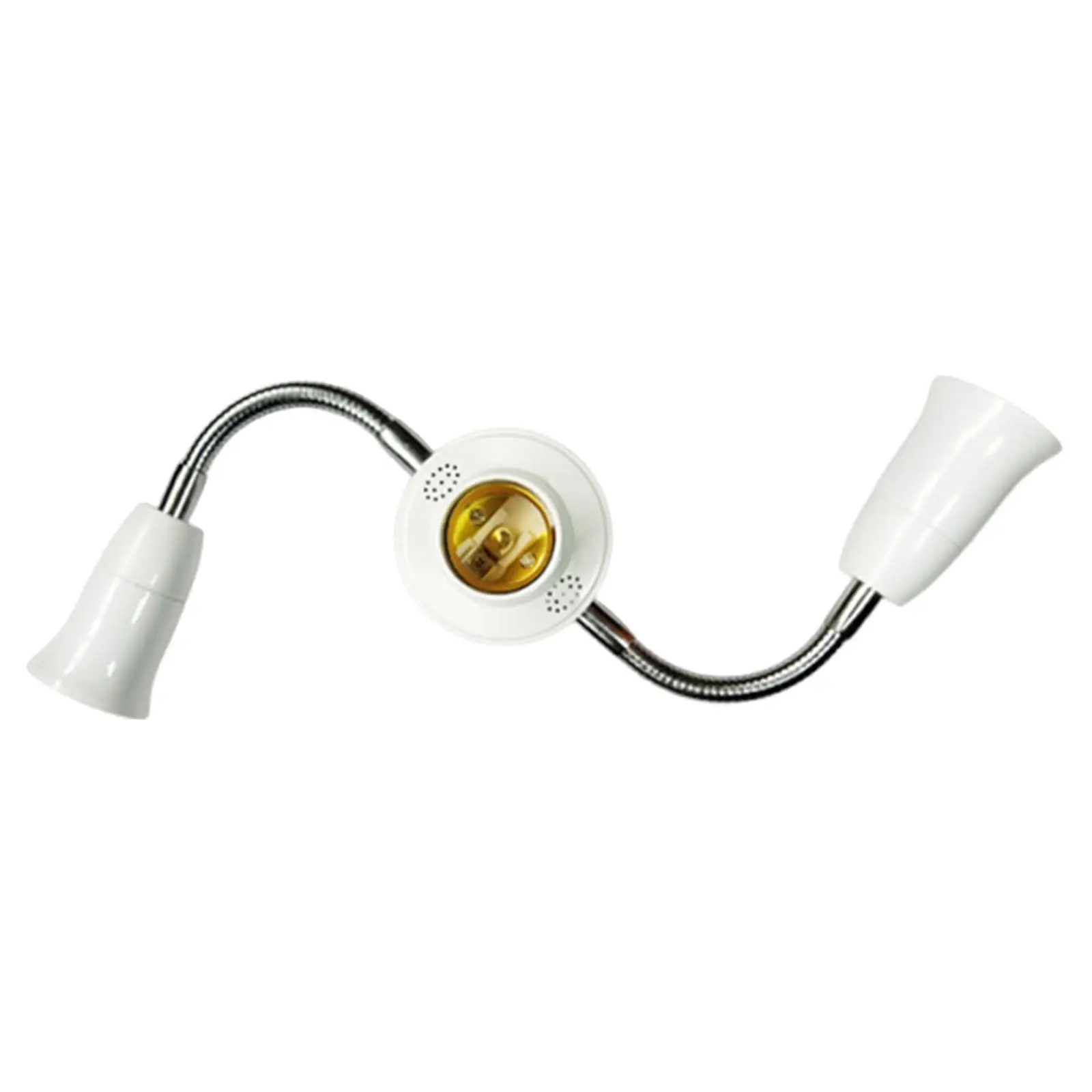 Flexible Gooseneck E27 Light Socket Splitter Adjustable Multi Head Lamp Adapter for Office Workshop Bedroom