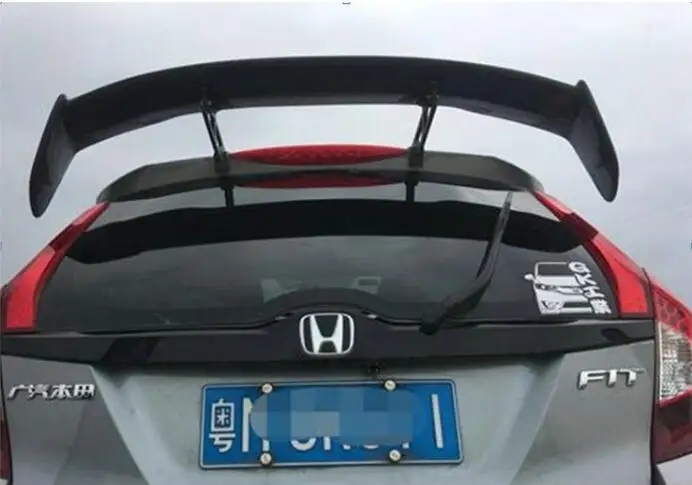 For Honda Jazz Fit GK5 2014 2015 2016 2017 2018 2019 2020 FRP/ Real Forged Carbon Fiber Car Rear Wing Trunk Lip Roof Spoiler