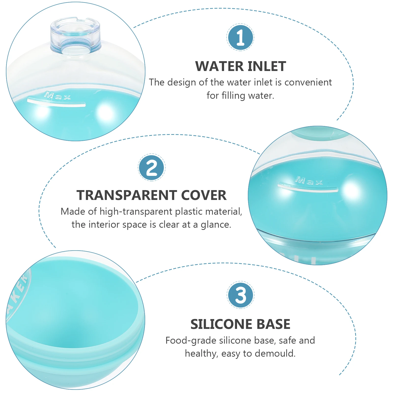 

Ice Hockey Mold Ball Maker Tray Sphere Balls Silica Gel Craft Cube Molds for Tumbler