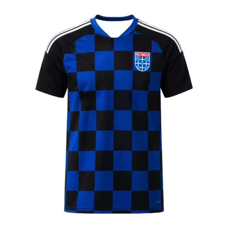 Neue 2026 PEC Zwolle 26-27 Saison Heim- & Auswärtstrikots Schnelltrocknend Atmungsaktiv Kurzarm Fan-T-Shirt Sport/Freizeit/Familien-Set – Detail 6