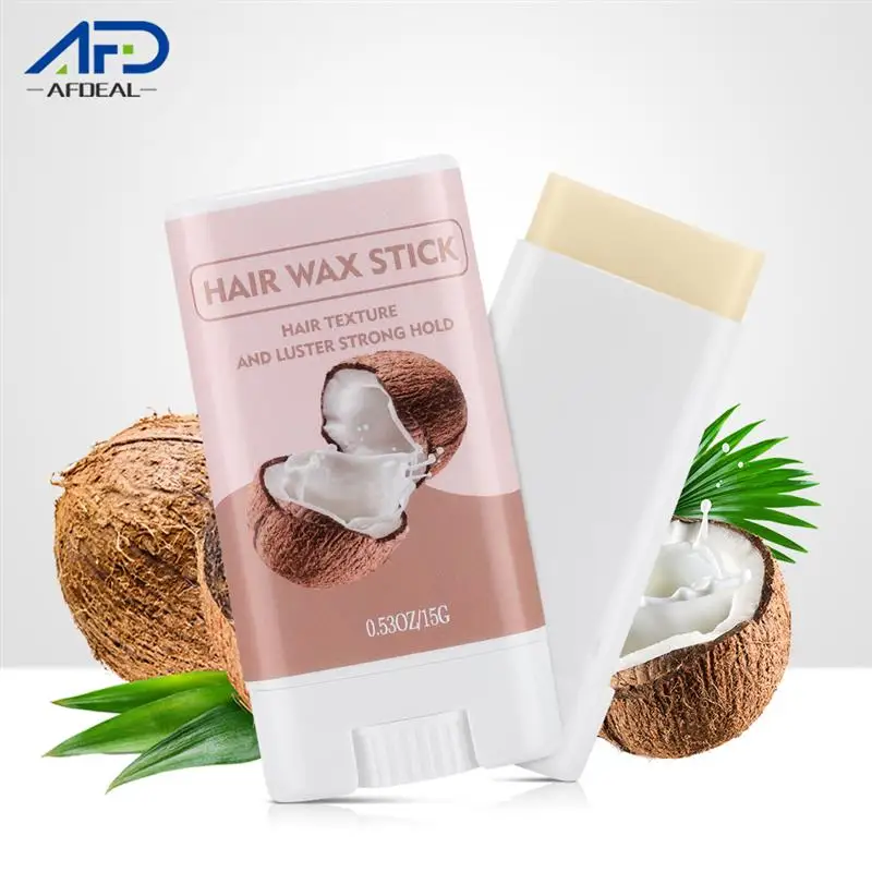 Barra de cera para el cabello profesional para hombres, mujeres y niños, Gel de cera moldeado no graso, herramienta de peinado fija esponjosa para el cabello Frizz