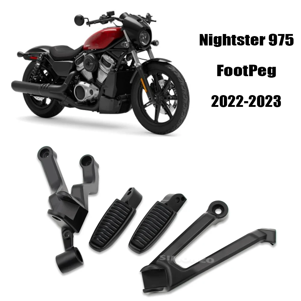 

For Harley Nightster 975 Motorcycle Foot Peg Kit Passenger Nightster975 Footrest Pedals Rests NIGHTSTER 975 2022-2023