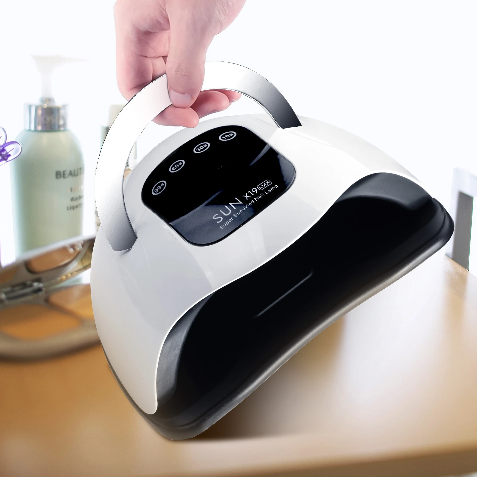 Lâmpada de unha 320w com 72 contas de led, secagem rápida, uv, led, secador de unhas para esmalte em gel, lâmpada profissional de cura de unhas para casa e salão de beleza