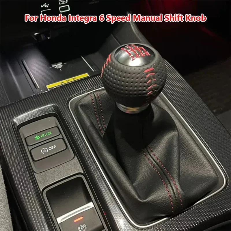 Nuevo perilla de cambio Manual de gamuza de 6 velocidades para HONDA CIVIC INTEGRA 2016 2017 2018 2019 2020 2021