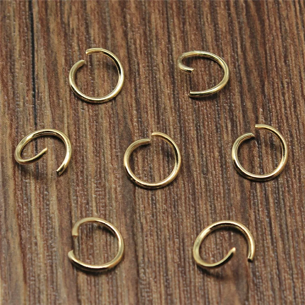 New 50Pcs/Lot 1*7mm Open Split Jump Ring Connector For Diy Jewelry Making Findings Accessories Wholesale Supplies