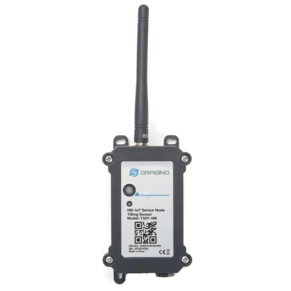 

Dragino TS01-NB NB-IoT Tilting Sensor for detecting the angle of trees, buildings or large scale equipment