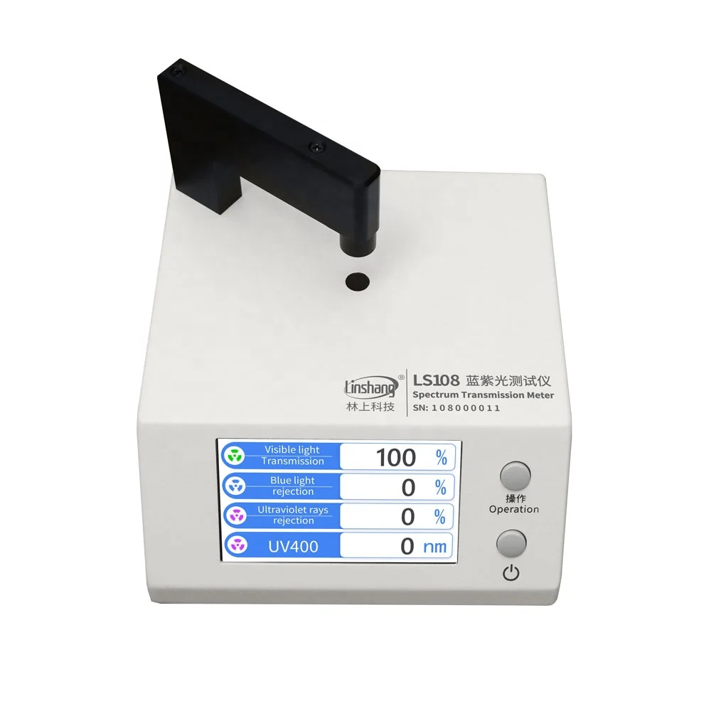 Linshang LS108 uv 400 tester meter to measure uv and blue light blocked uv 400 tester sunglass