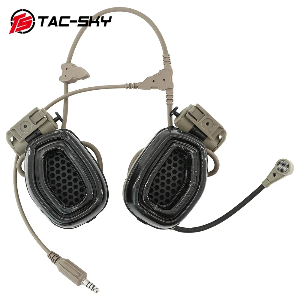 Tactical Headset RAC Tactical Rail Connected Communication Headset for ARC Rail Helmets