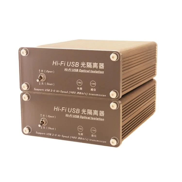 

USB2.0 High-speed Fiber Isolator 480M Interface Decoding Digital Broadcast PC HI FI Noise Elimination