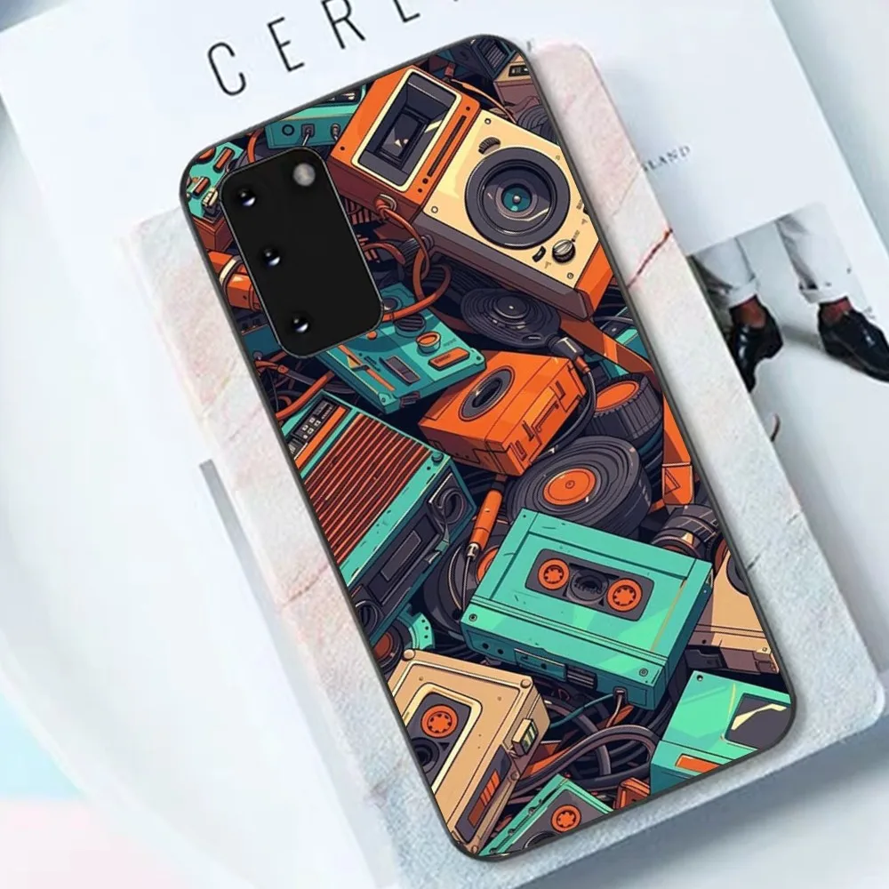 Cassette Tape Retro Style Phone Case For Samsung S 9 10 20 21 22 23 30 23 24 Plus Lite Ultra FE S10lite Fundas