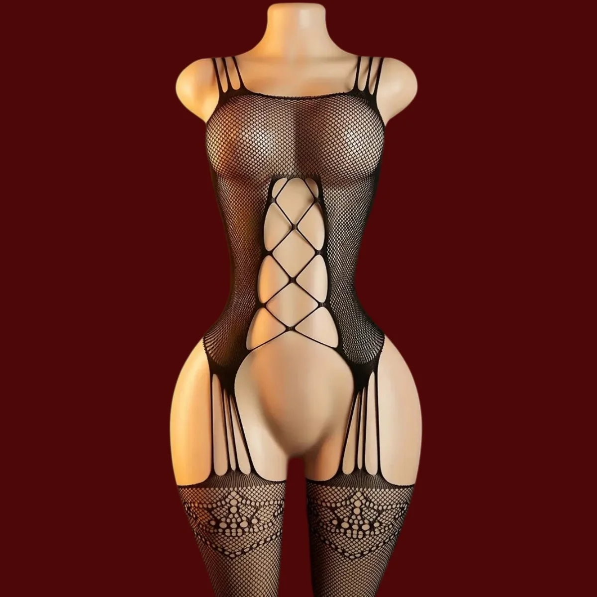 Fishnet Bodysuit Sexy Bodystocking Crotchless Lingerie ,Jumpsuits for Women Fishnet Bodysuits Hot Girl Bodysuits Erotic Pajamas