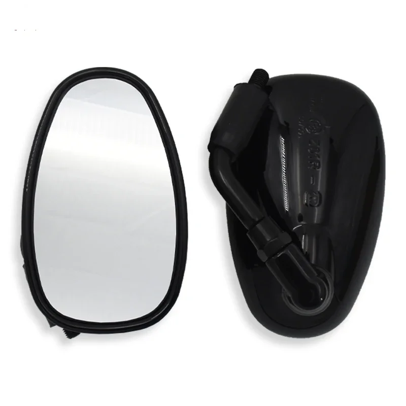 Universal Vintage Oval Motorcycle Back Rearview Mirror for Prince  GV300S KR250 QJ300 GV250 E stamp 10mm Clockwise thread