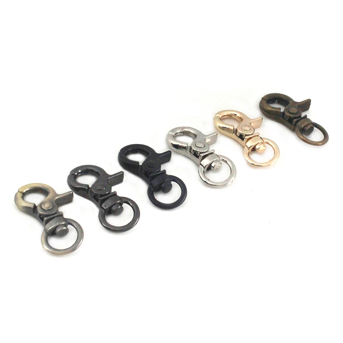 1x Metal Tiny Snap Hook Trigger Lobster Clasps Clips Spring Gate Leather Craft Tiny Pet Leash Bag Strap Webbing Keychain Hooks