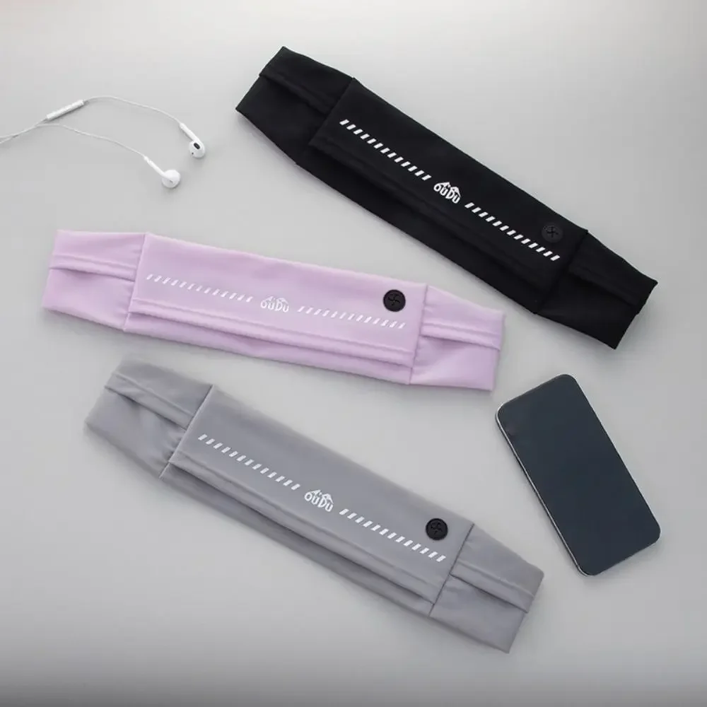 

Ultra-Thin Sport Mobile Waist Bag Close Fitting High Elastic Running Waist Bag Large Capacity Storage Sports Phone Bag Men Women