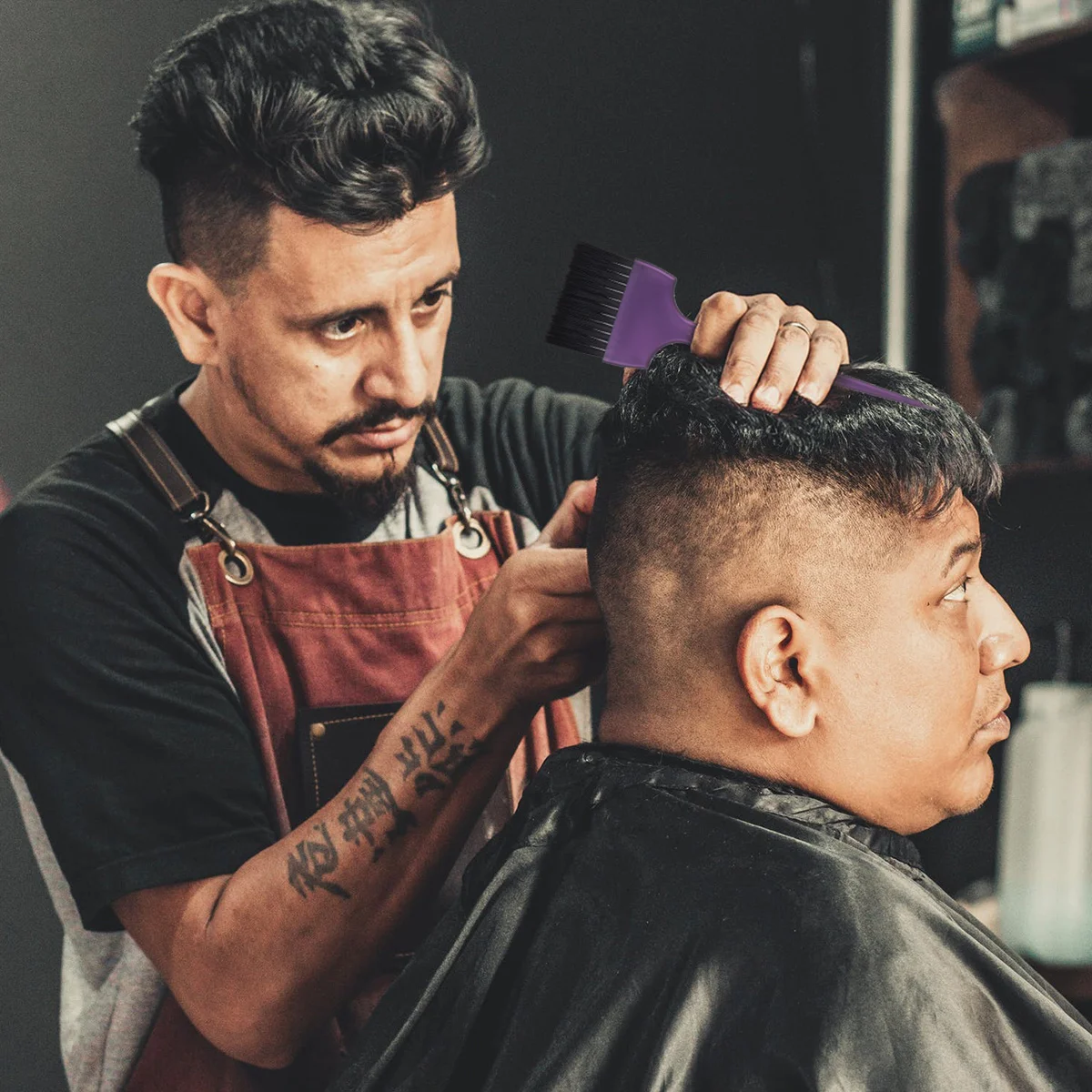 مجموعتان من أدوات صبغ الشعر، فرشاة تينت متينة، سهلة الاستخدام، ملحقات صالون التجميل، تلوين بنفسك، مقاسات S M L، صبغ الشعر #2