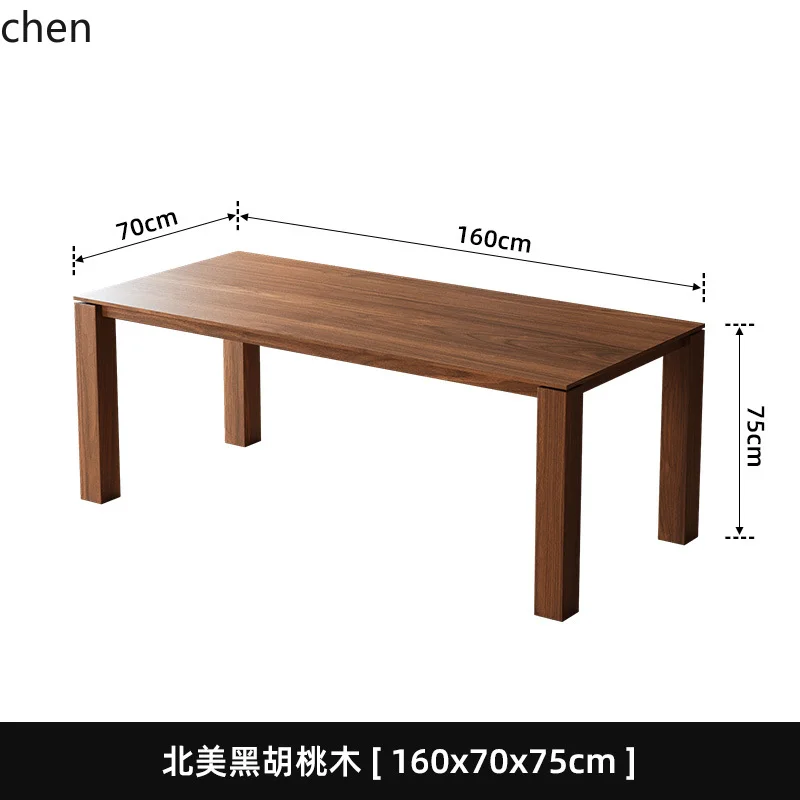 ZML Dining Table Vintage Retro Home Office Desk All Solid Wood