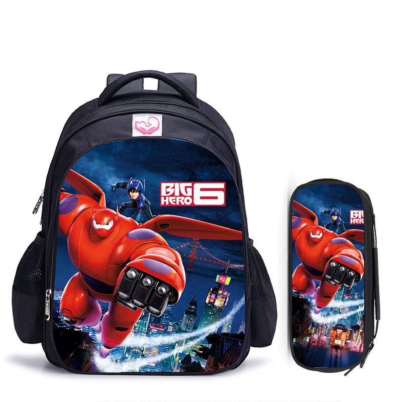 

16 Inch Disney Big Hero 6 Baymax Children School Bags Orthopedic Backpack Kids School Boys Girls Mochila Infantil Catoon Bags