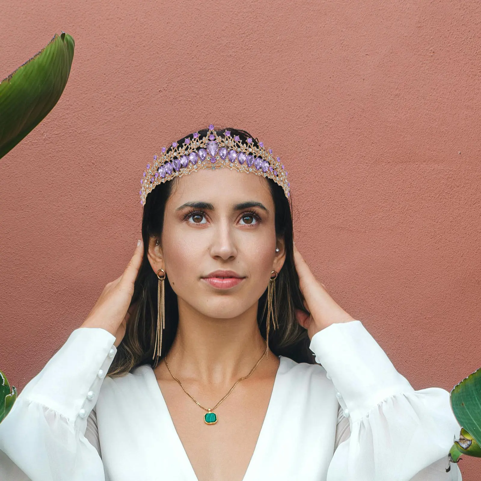 

Свадебная тиара со стразами, элегантный легкий свадебный головной убор для женщин, корона для дня рождения, фотосессии