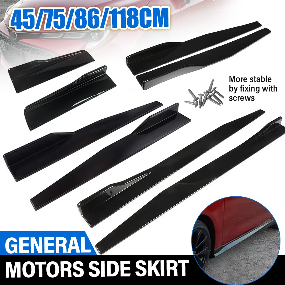 

2Pcs Universal Car Side Skirt Rocker Splitter Winglet Motors Blade Side Shovel Modification Side Skirt Auto Winglet Wings B