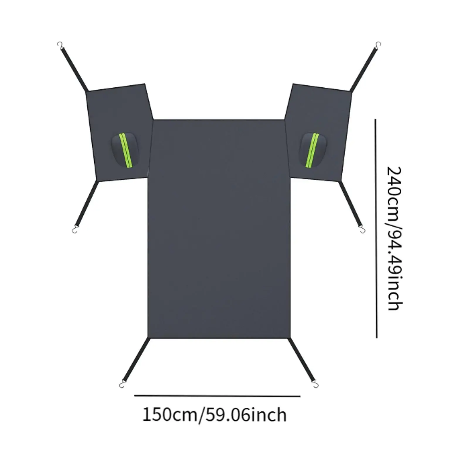 

Generic Car Windscreen Snow Cover Heat Insulation Multifunctional Dustproof Foldable Easy Installation Utility Sun Shade Cover