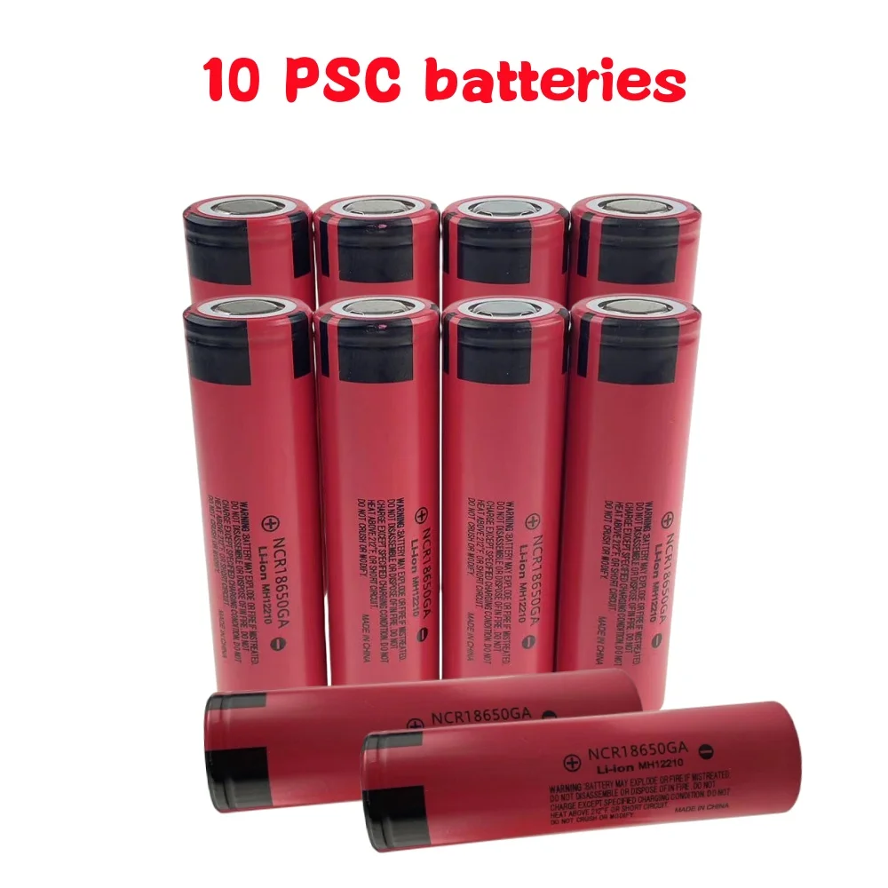 100% New Battery 18650 3500mAh 3.7V Lithium Battery For NCR18650GA 3500mAh Suitable For Flashlight Battery