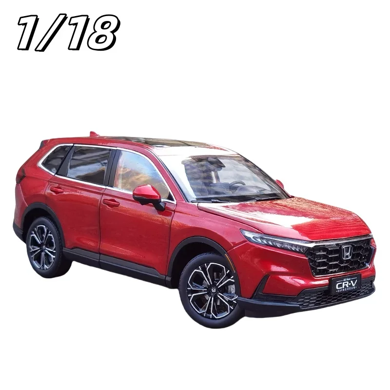 

Original 1:18 Honda CRV 2023 alloy simulation full open model, children's collection of ornaments, holiday gifts to friends.