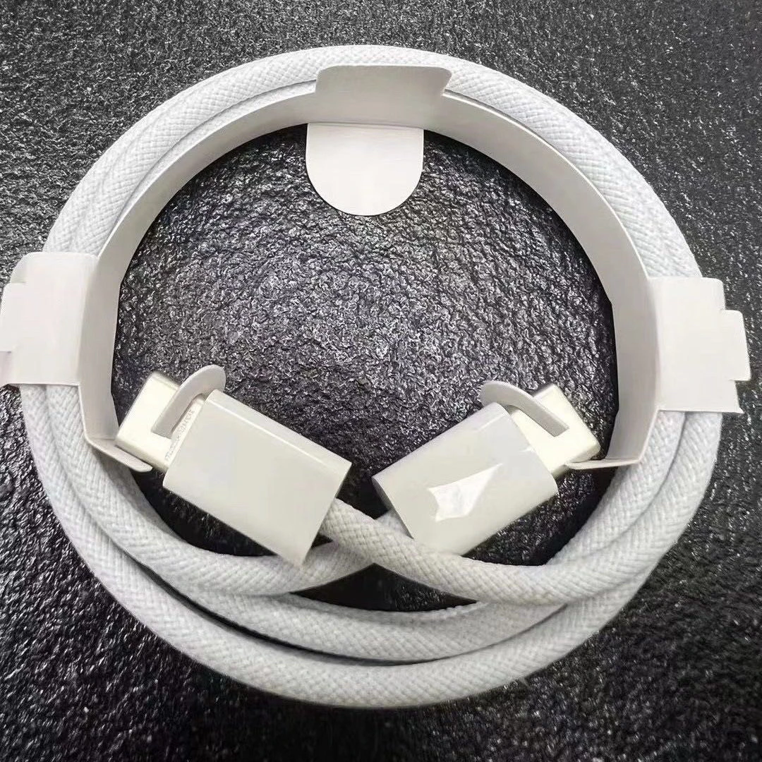 10 قطعة/الوحدة الأصلي 60 واط USB C إلى USB C كابل بيانات آيفون 15 16 برو ماكس زائد نوع C كابل شحن سريع مع صندوق البيع بالتجزئة