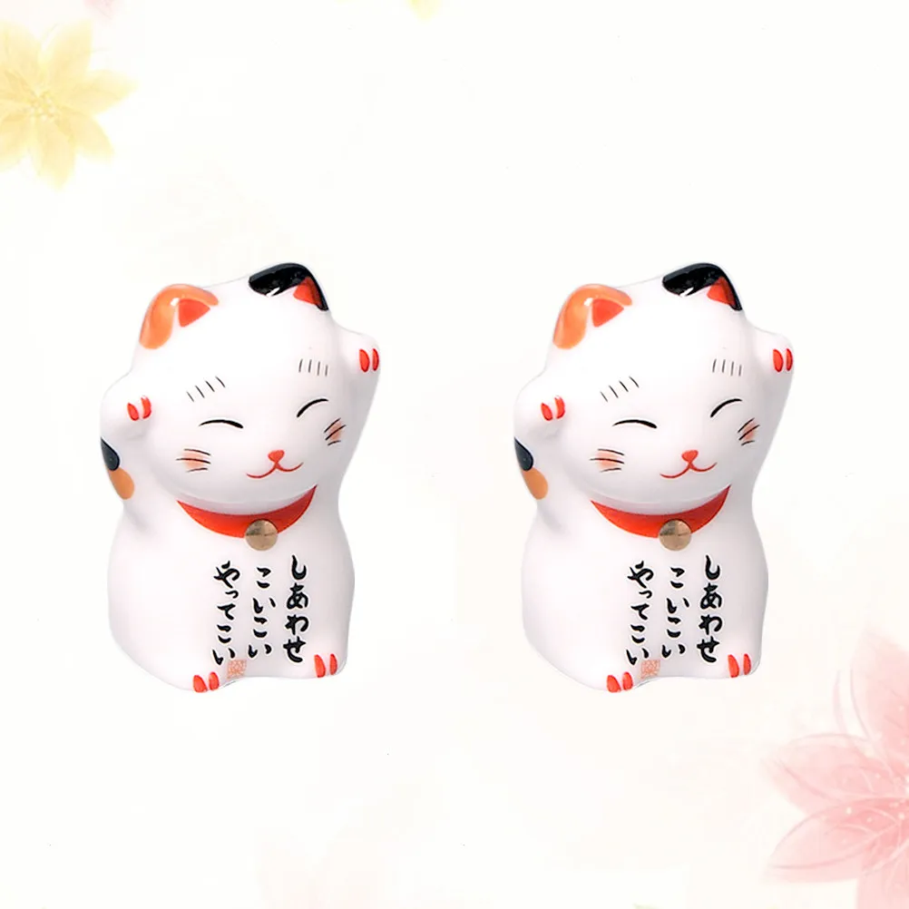 

Набор из 6 керамических подставок для палочек для еды с милым дизайном в виде кошки, для палочек, ложек, вилок, нескользящие, органайзер для стола, можно мыть в посудомоечной машине