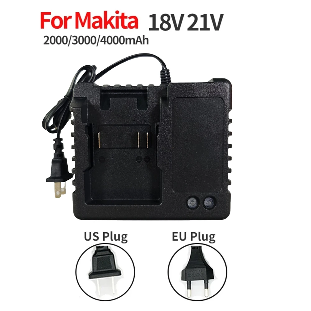 

18V 21V Li-Ion Battery Charger Replacement For Makita Model Li-ion BL1415 BL1420 BL1815 BL1830 Electric Drill Grinder EU/US Plug
