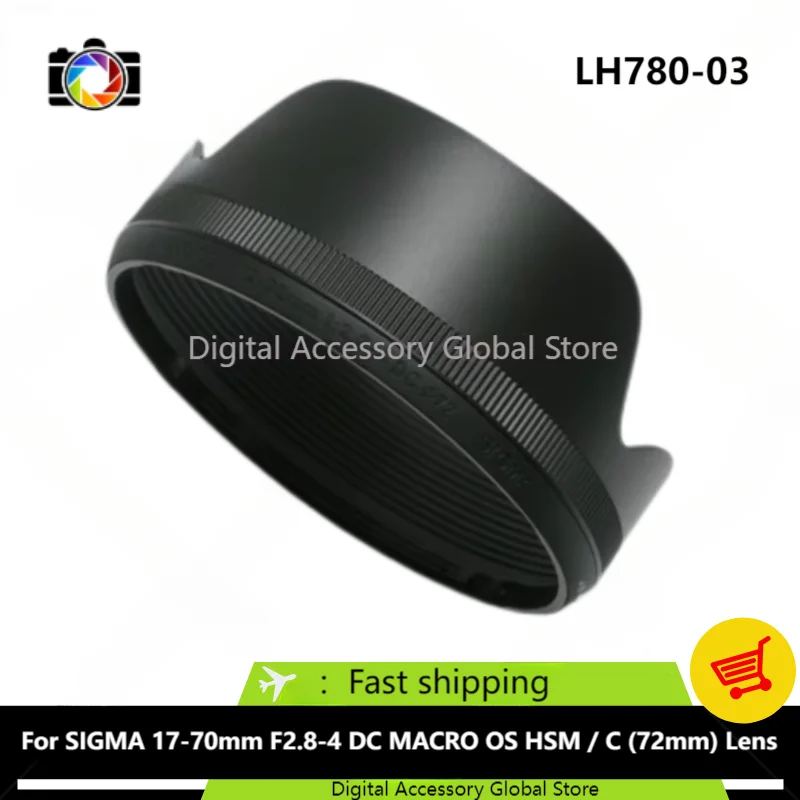 

New Original Front Hood LH780-03 Parts For SIGMA 17-70mm F2.8-4 DC MACRO OS HSM / C (72mm) Camera Lens