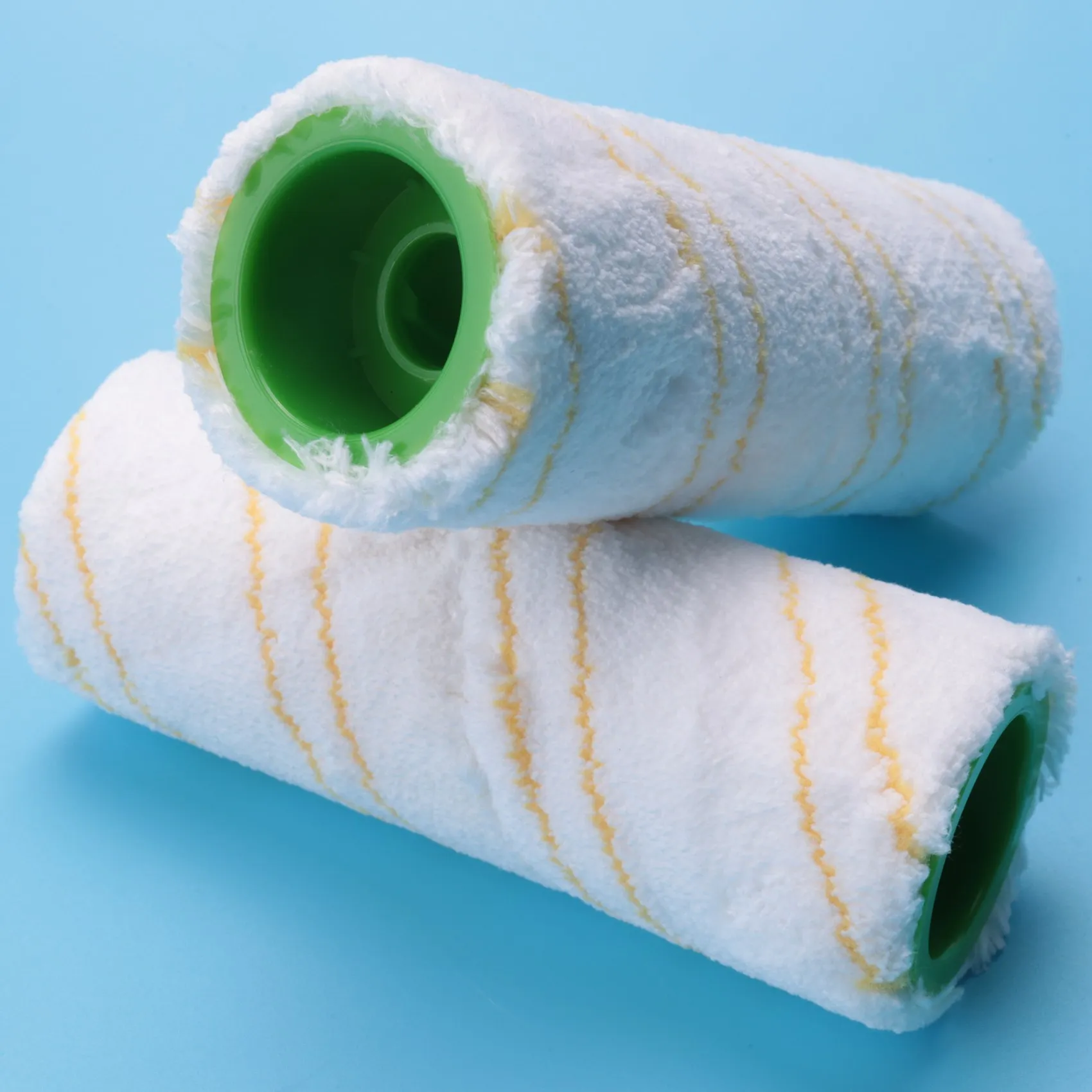 مجموعة بكرات A09G-4 قطع لبكرات بديلة لمنظف الأرضيات الكهربائية Karcher FC5 FC7 FC3 FC3D 2.055-006.0 أصفر