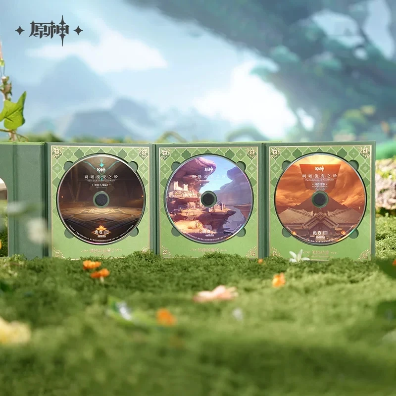 Set de CD de Mercancía Oficial del Juego Genshin Impact con Licencia Oficial del Anime “The Forest of Wisdom and the Sands of Change”: Capítulo Sumeru