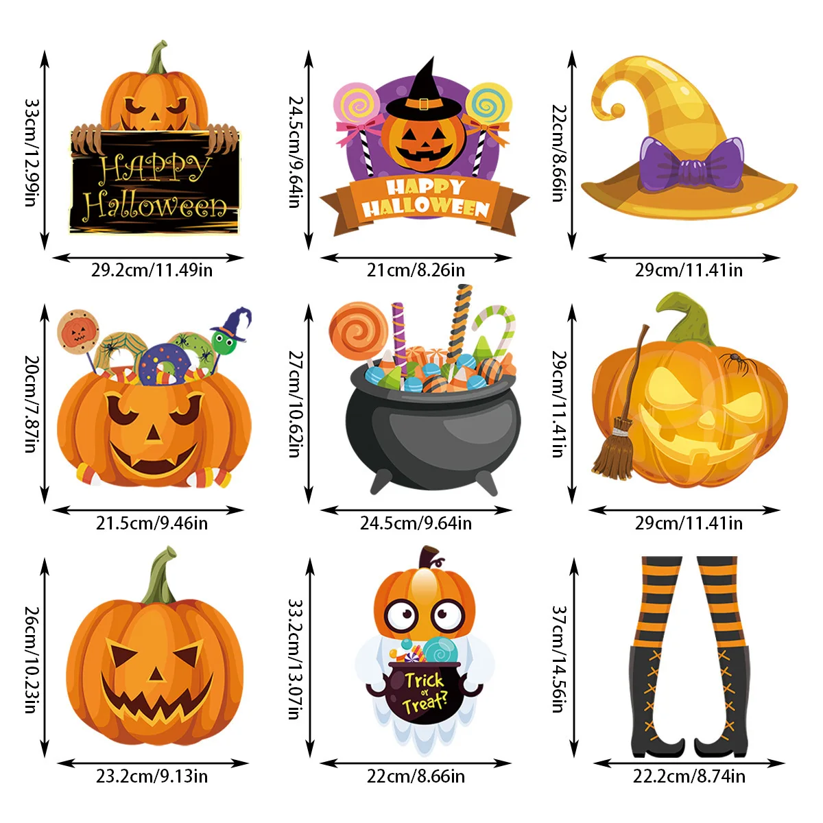 Halloween Party Decoration Pumpkin Magic Hat Door Hanging Ghost Festival Scene Decoration Pendants Hanging Accessories view 5